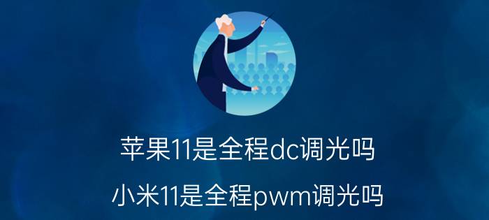 苹果11是全程dc调光吗 小米11是全程pwm调光吗？